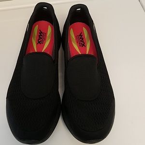 Sketchers slip on shoes.